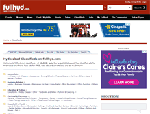 Tablet Screenshot of classifieds.fullhyderabad.com